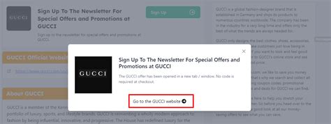 gucci website coupons|Gucci promo code.